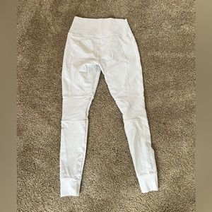 ALO full length white jogger style leggings sz Medium